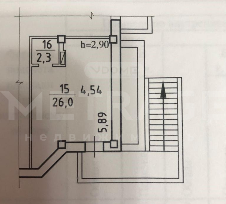 Офис 28,3 м2, цоколь