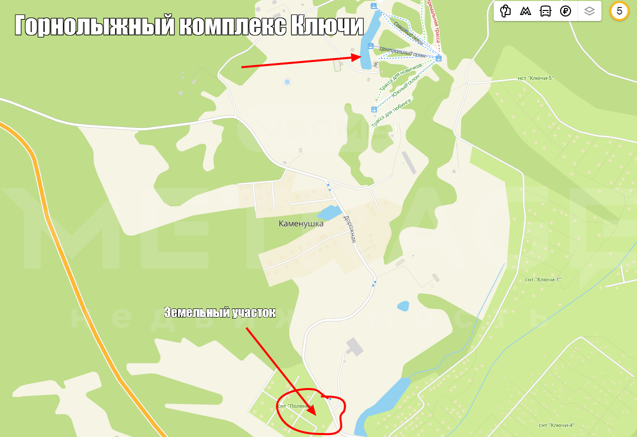Участок, 9 сот., Ключи, Академ